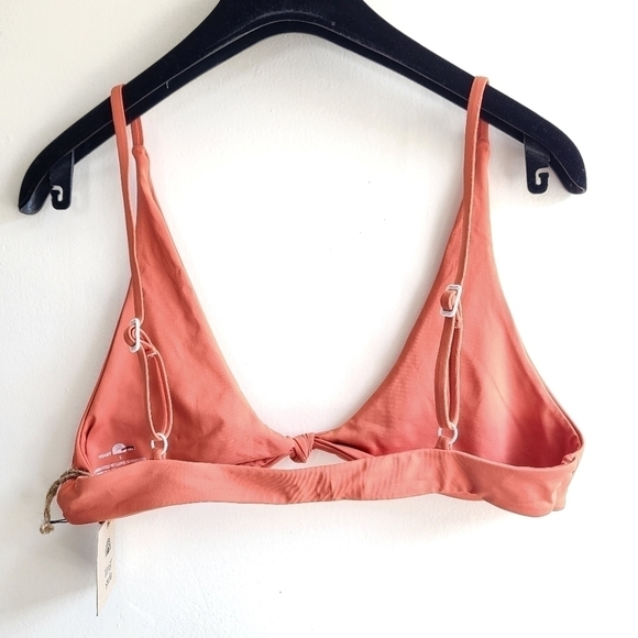 New Toast Swim Signature Knot Bikini Top In Rust NWT Size Large - Picture 15 of 17